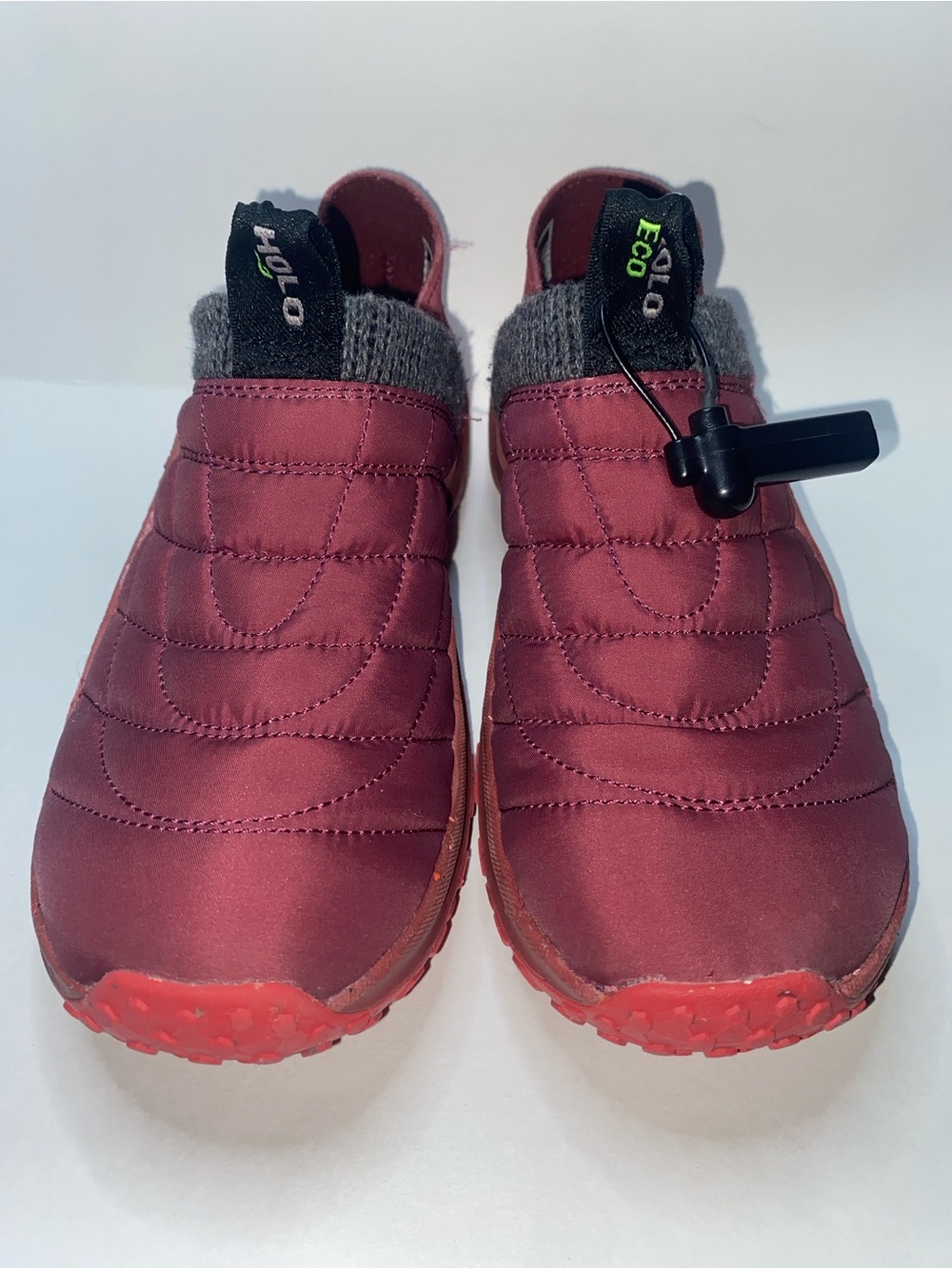 Polo by Ralph Lauren Kids Quilted Slip-On Shoes in Burgundy Red